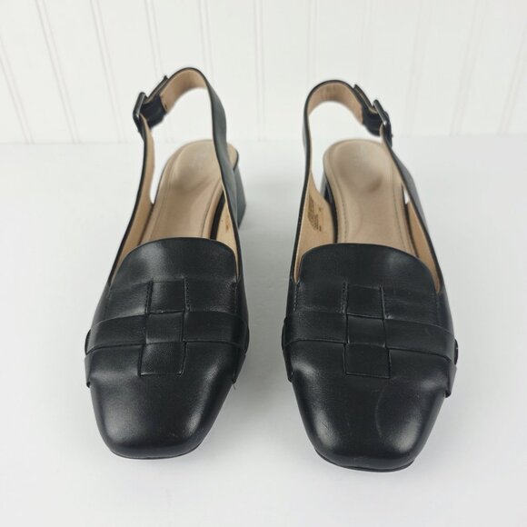 ROCKPORT Leather Women Slingback Flats ‎ Size 9 - Picture 2 of 14